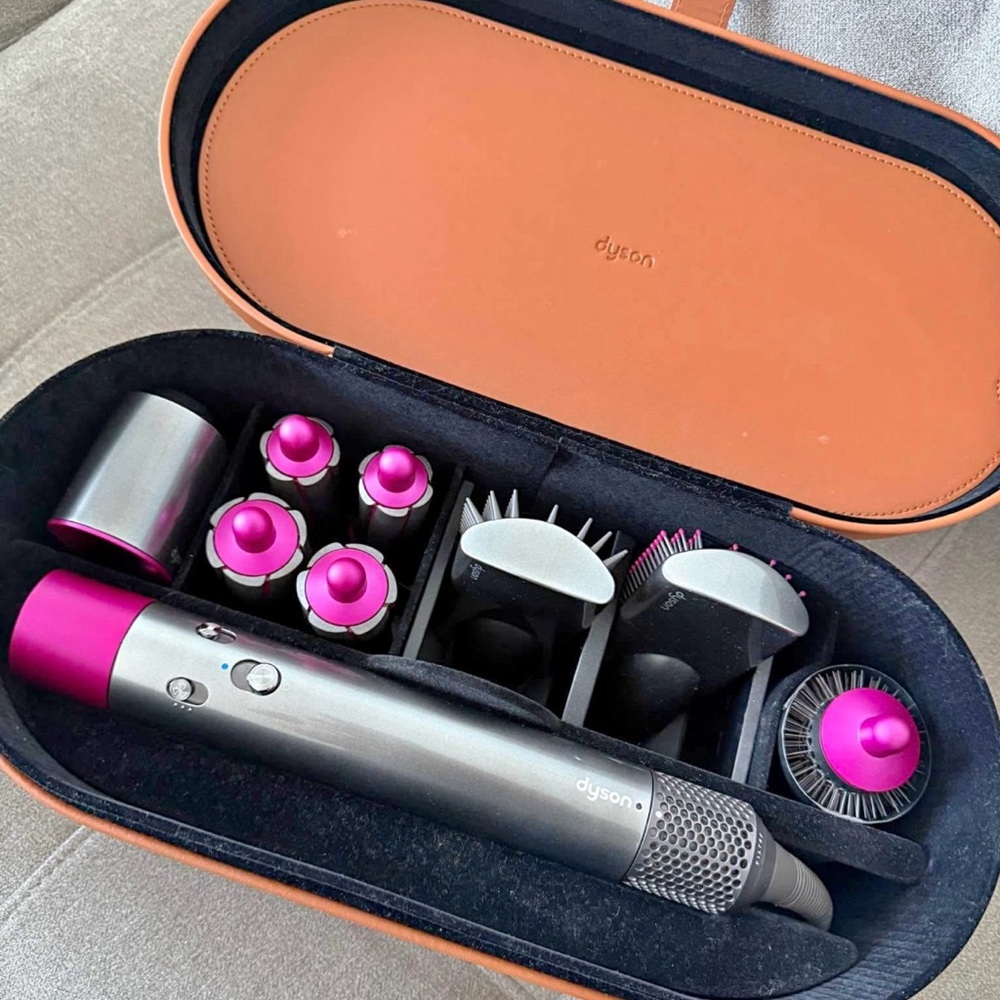 SOLD Dyson Hair Styling Set with Pink and Silver - Picture 1 of 6